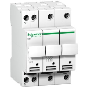 Sezionatore Portafusibili 3 Poli+N 10,3X38 4 Moduli Schneider A9N15658