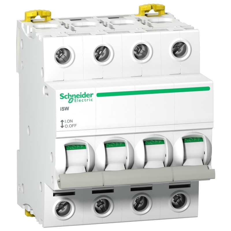 Sezionatore 4 Poli 63A 4 Moduli Schneider A9S65463