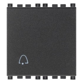 Pulsante Illuminabile con Simbolo Campanello Vimar Arkè 1P NO 10A Vimar 19008.2.C