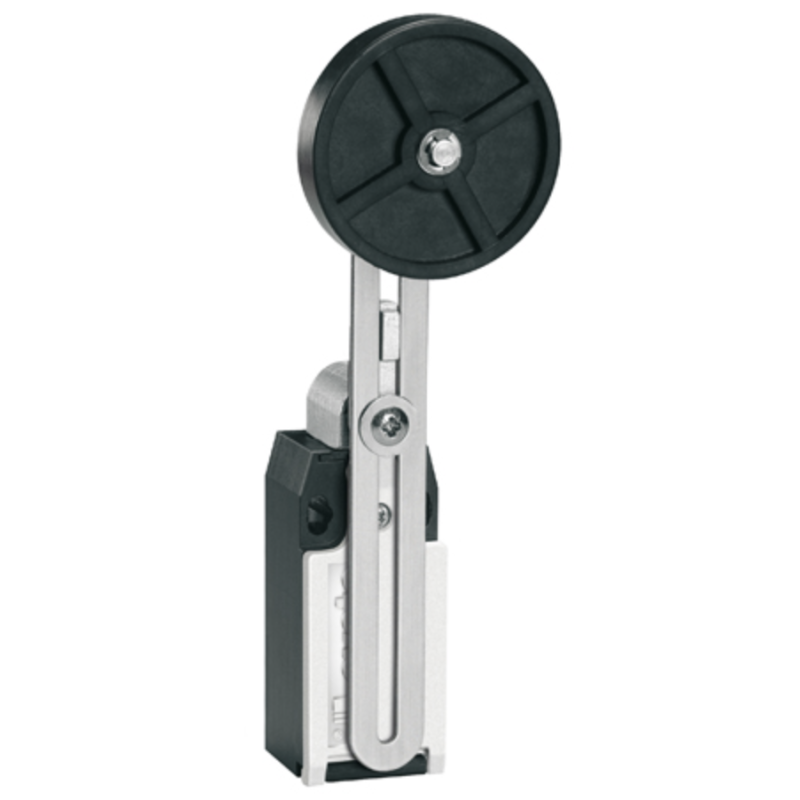 Finecorsa Serie K a Leva Regolabile con Rotella Metallica 1NA+1NC e Custodia in Plastica Lovato KBF2S11