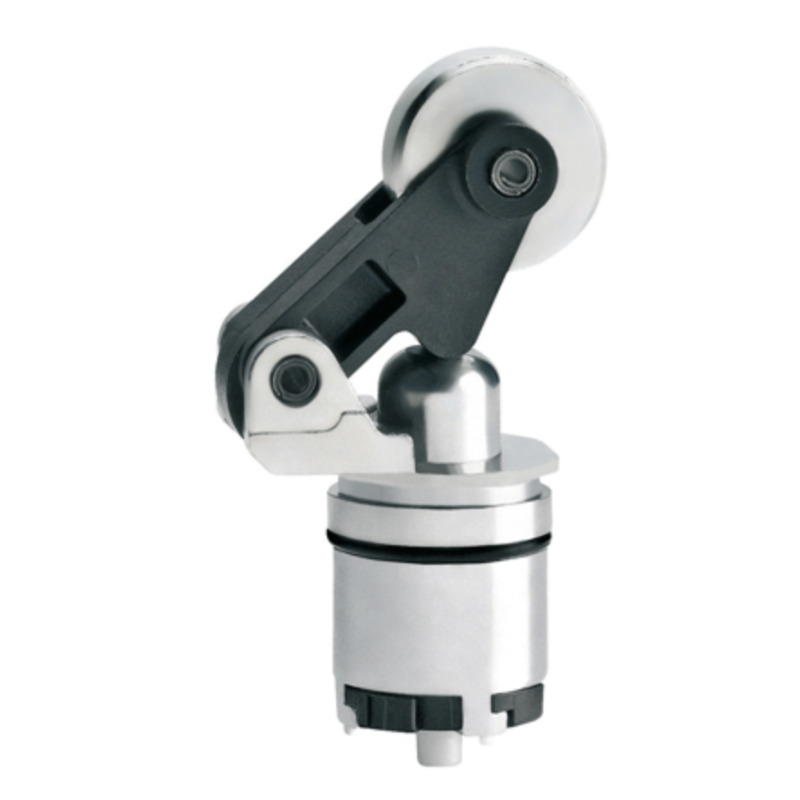 Testa a Leva con Rotella Centrale in Metallo per Finecorsa Lovato KXAC2