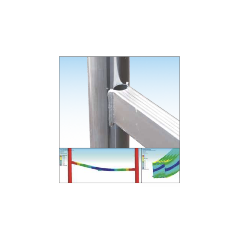 Trabattello in Acciaio Orio con Base di Mt 1,8x1 e Altezza di Mt 6,10 Frigerio ORIO-04