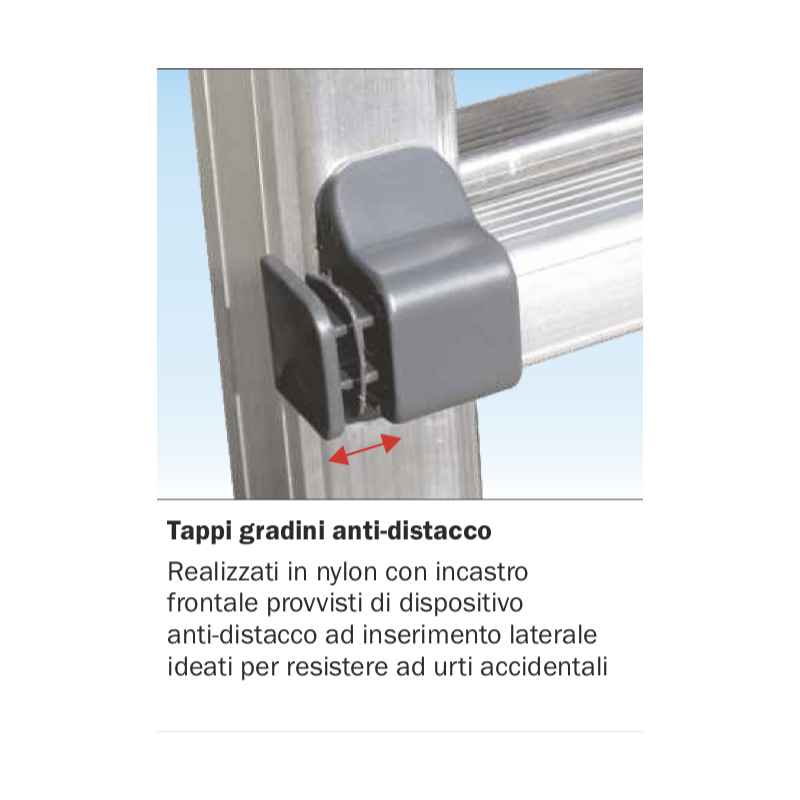 Scala Telescopica 8+8 Gradini in Alluminio Frigerio SCA 1970/16