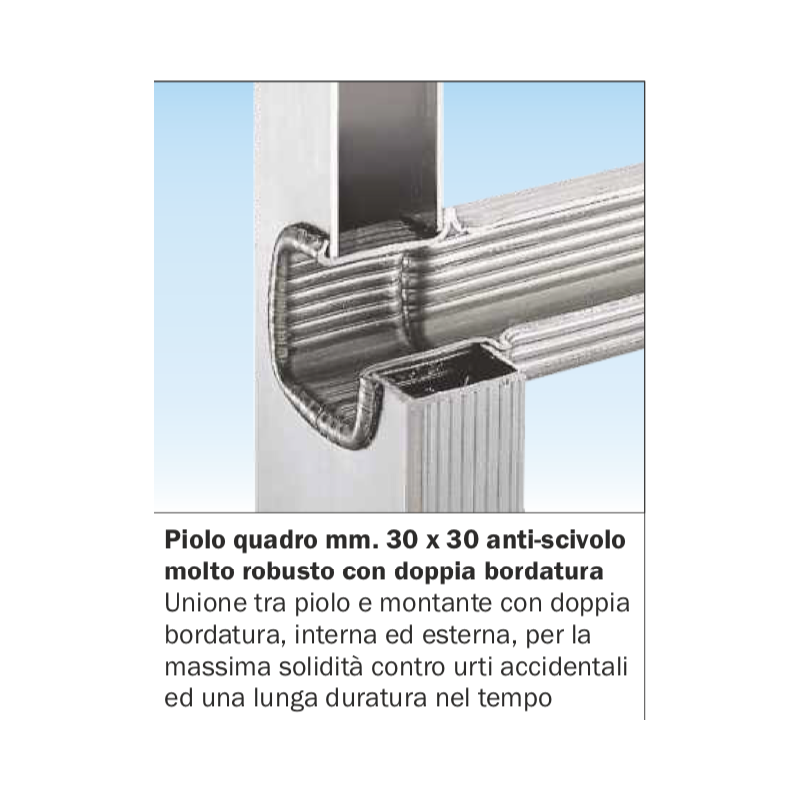 Scala Telescopica 8+8 Gradini in Alluminio Frigerio SCA 1970/16