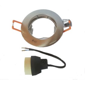 Faretto ad Incasso fisso Nichel Satinato attacco GU10 Nobile 4111/H/NS