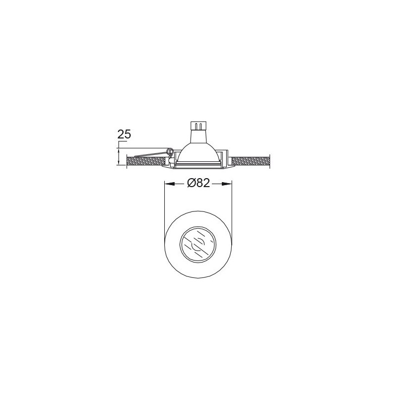 Faretto ad Incasso orientabile cromo lucido attacco GU10 Nobile 4112HCR