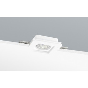 Faretto in gesso ad incasso a scomparsa Totale quadrato Nobile 9108