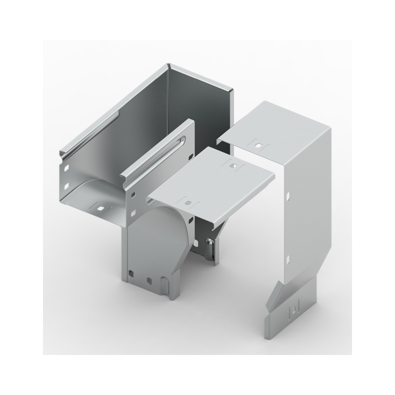 Curva Sinistra in Discesa 90 Gradi Sghemba 150X80 Zincata Sati 1042103