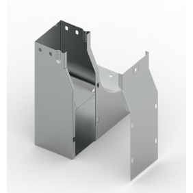 Curva Destra in Salita 90 Gradi Sghemba 150X80 Zincata Sati 1042204