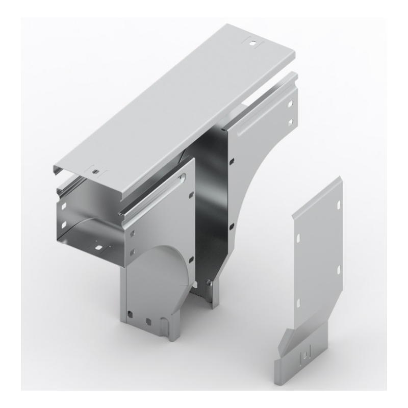 Derivazione a T in Discesa Sghemba 200X80 Zincata Sati 1042555