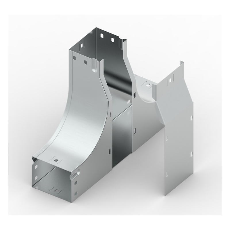 Derivazione a T in Salita Sghemba 80X80 Zincata Sati 1042802