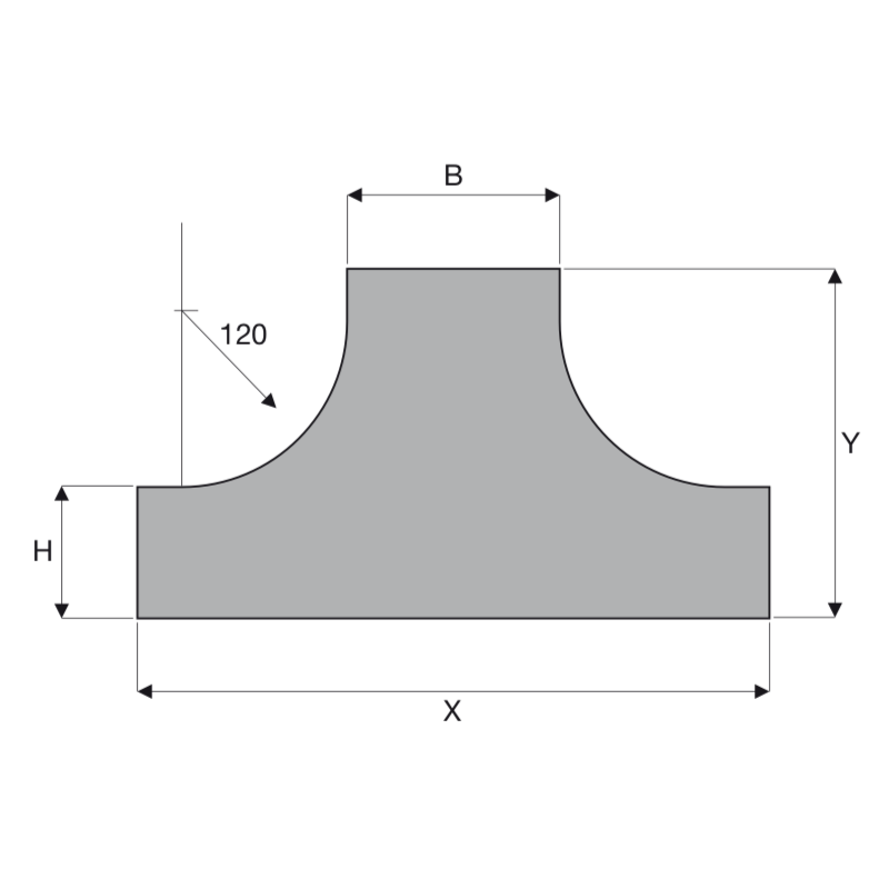 Derivazione a T in Salita Sghemba 150X80 Zincata Sati 1042804