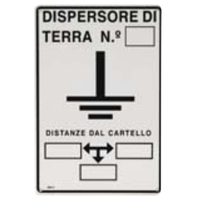 Cartello Indicatore di Messa a Terra Sati 3110962