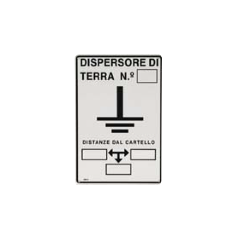Cartello Indicatore di Messa a Terra Sati 3110962