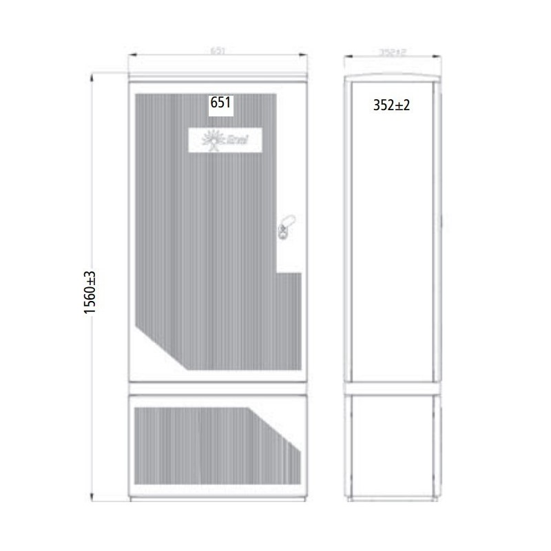 Armadio in vetroresina per gruppi di misura OEC ARE-E