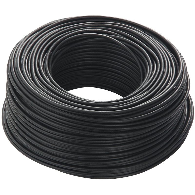 Cavo unipolare antifiamma 10mmq Nero 1 Mt