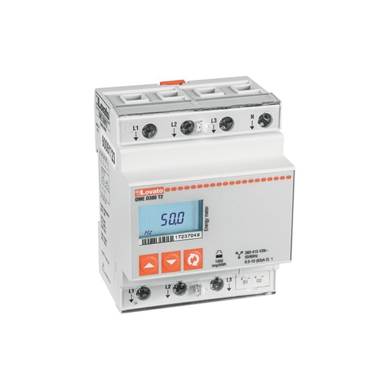 Contatore di Energia digitale Trifase 63A Lovato DMED300T2