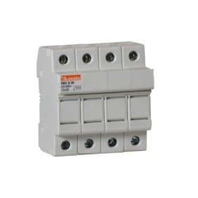 Portafusibile 3P+N per fusibili di misura 10x38 fino a 32A Lovato FB01B3N
