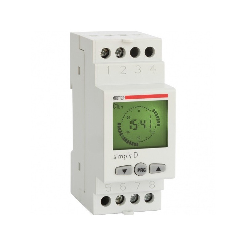 Interruttore Orario Digitale Giornaliero Simply D Vemer VE512000
