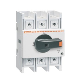 Sezionatore Tripolare 100A Completo di maniglia nera Lovato GA100A