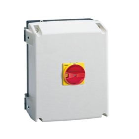 Sezionatore quadripolare completo di maniglia e cassetta IP65 125A Lovato GAZ125T4