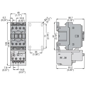 Contattore Tripolare Bobina 400V AC 9A Lovato BF0910A400
