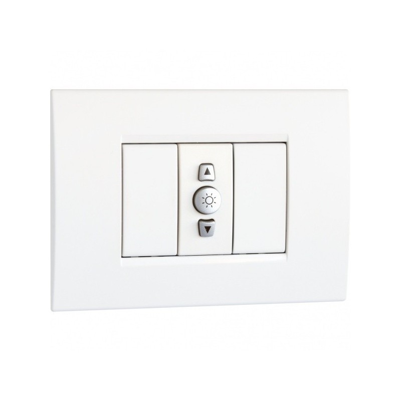 Dimmer con Pulsante da Incasso Bianco Regolo Vemer VE772200