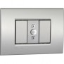 Dimmer con Pulsante da Incasso Argento Regolo Vemer VE781200