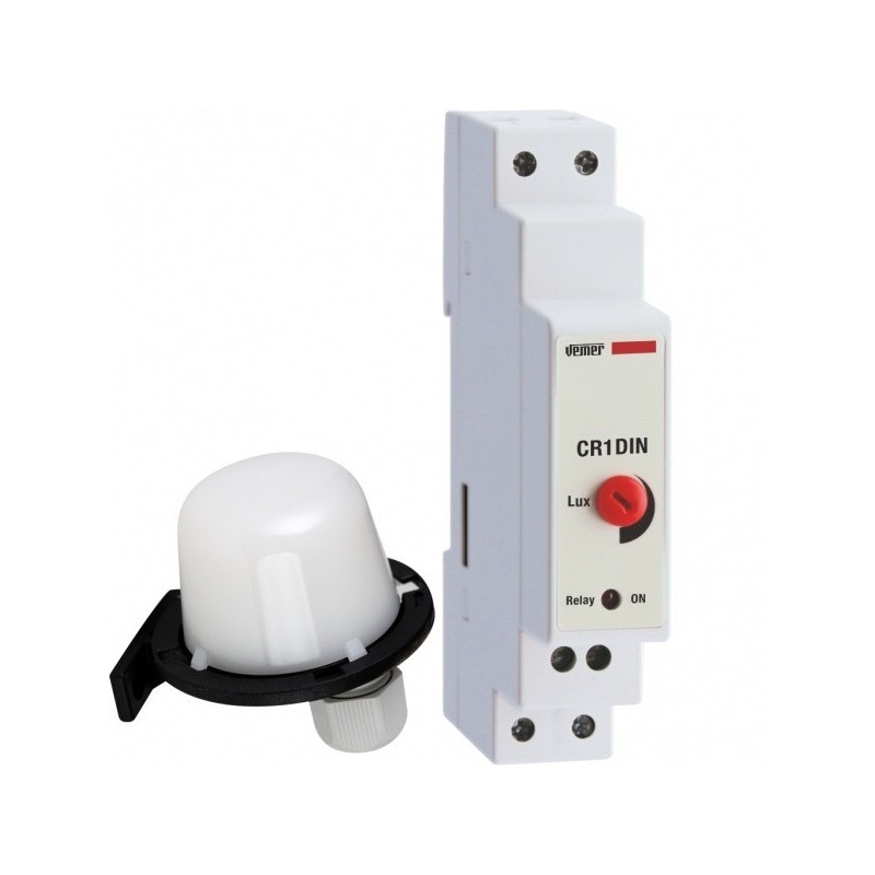 Interruttore Crepuscolare DIN con Sonda Esterna CR1DIN Vemer VJ62300000