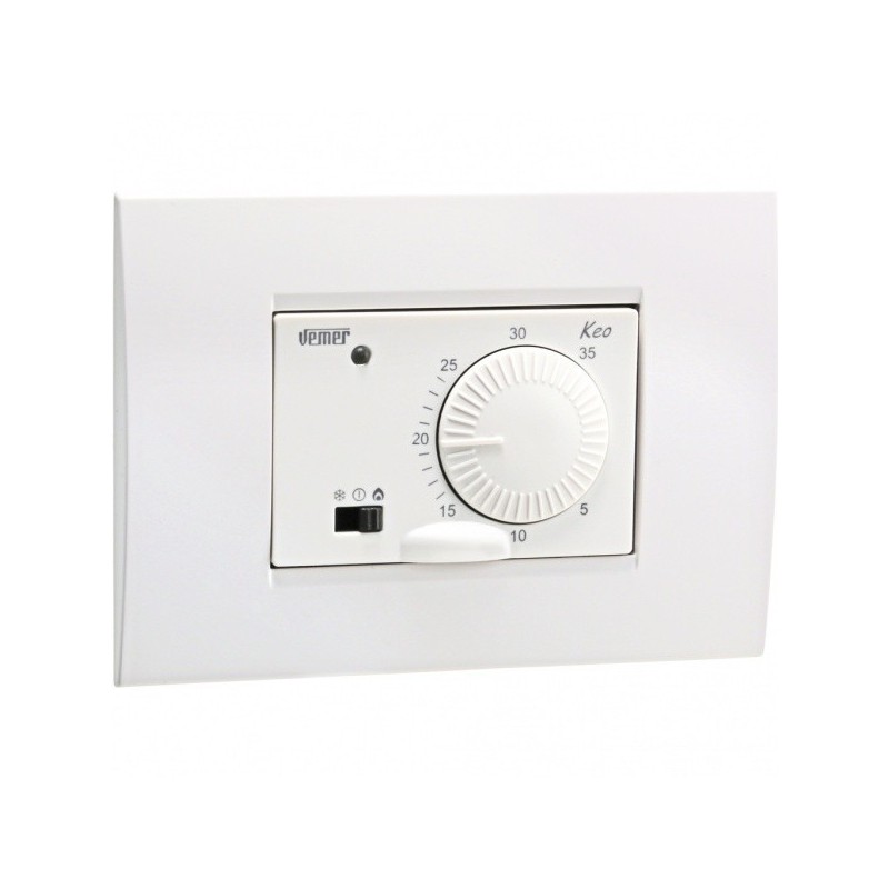Termostato da Incasso 3 Moduli Keo-B Vemer VN170700