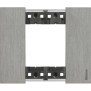 Placca Acciaio Bticino Living Now due posti Zama KA4802ZG