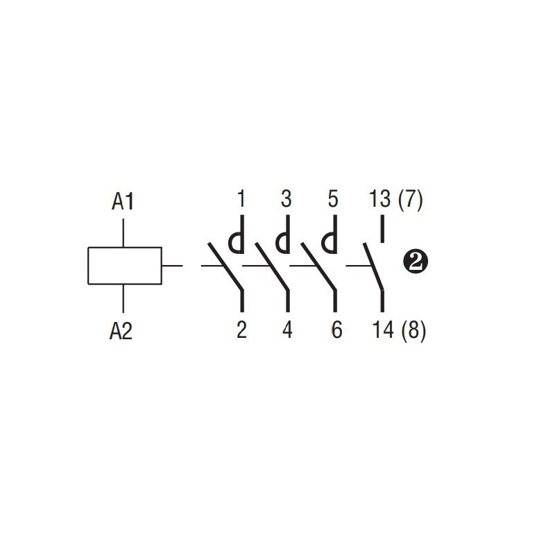 Contattore quadripolare 4 NA Bobina 220V AC 32A Lovato CN3210220