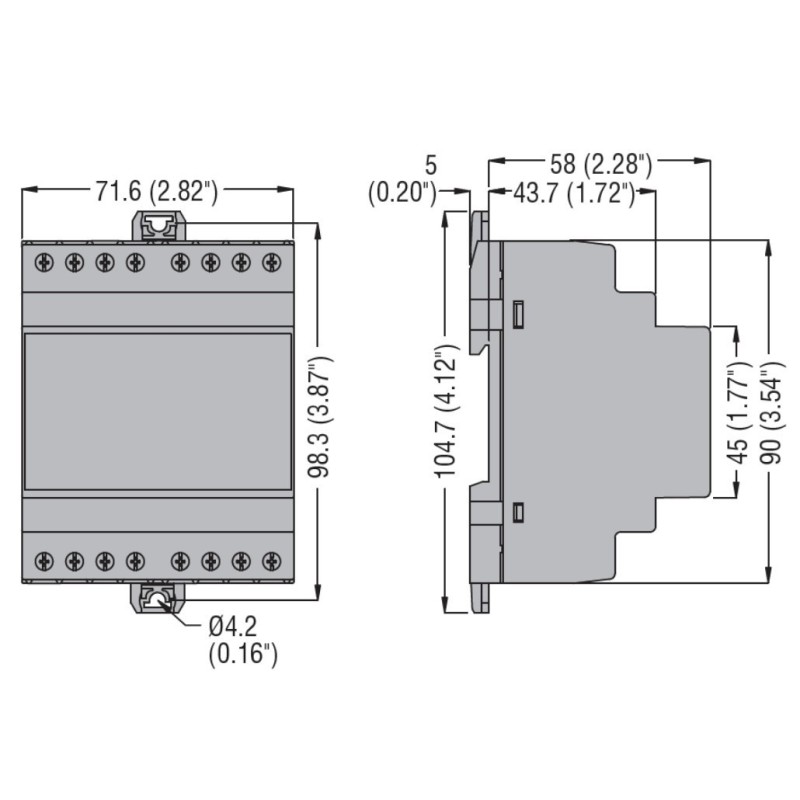 Contatore di Energia Trifase inserzione tramite TA Lovato DMED305T2