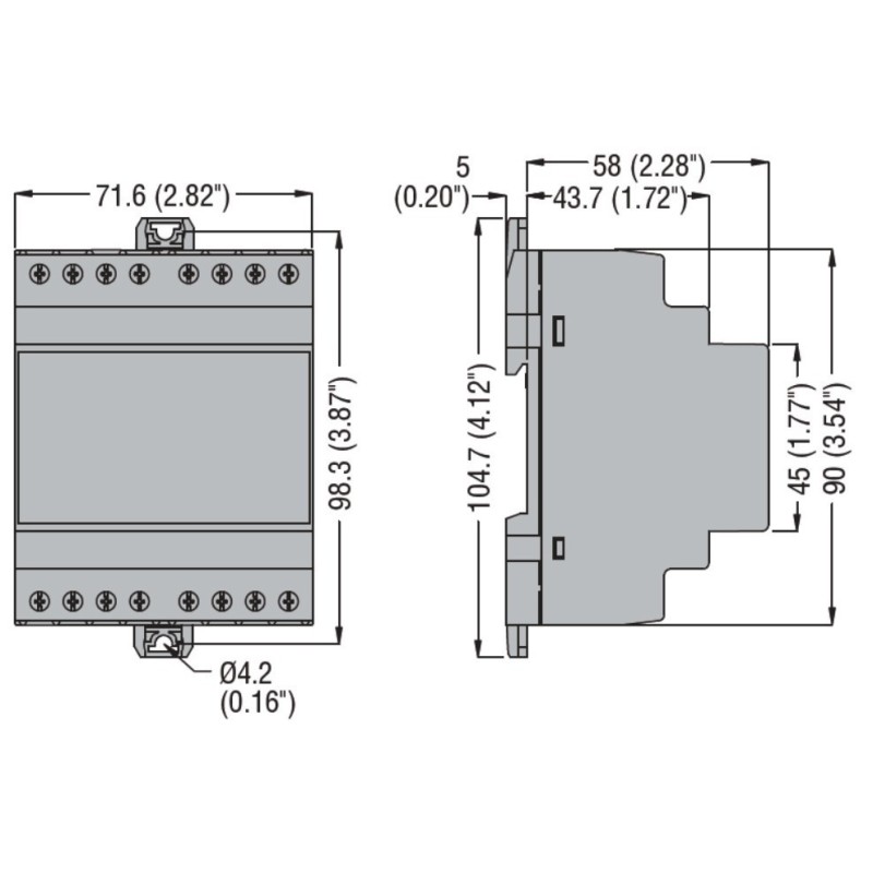 Contatore di Energia Trifase inserzione tramite TA Lovato DMED310T2