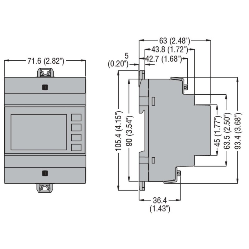 Kit contatore di energia DMG100 + 3 TA 150/5A Lovato DMGKIT100150