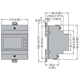 Kit contatore di energia DMG100 + 3 TA 250/5A Lovato DMGKIT100250