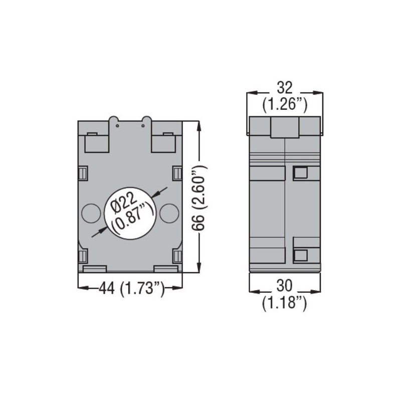 Trasformatore di corrente da 60 a 5A Lovato DM0T0060