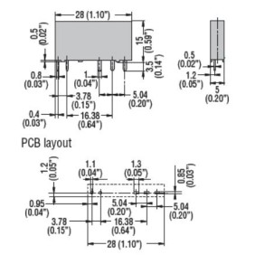 Rele' slim stato solido 1 Scambio 4A bobina 24V DC Lovato HR201DS024