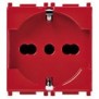 Presa universale VIMAR PLANA 2P+T 16A rossa