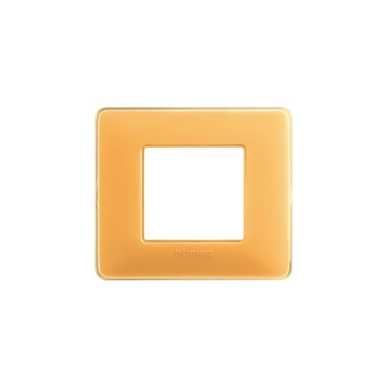 Placca Bticino Matix 2 posti Ambra AM4802CAB