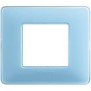 Placca Bticino Matix 2 posti Turchese AM4802CAR