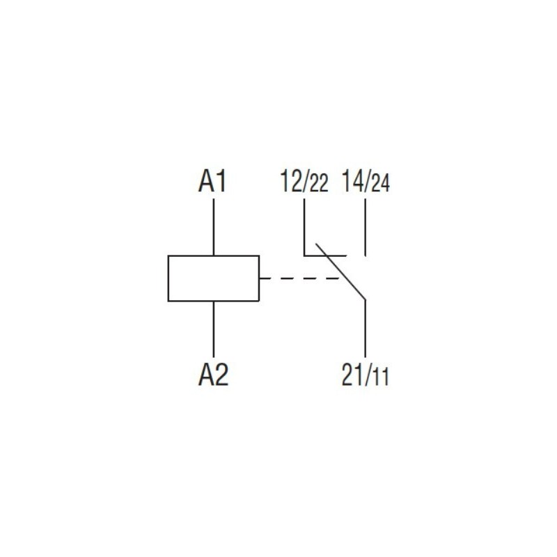 Relè 1 Scambio azionatore meccanico 16A bobina 24VAC Lovato HR501CA024