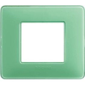Placca Bticino Matix 2 posti Te Verde AM4802CVC