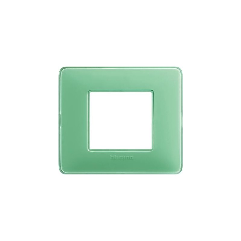 Placca Bticino Matix 2 posti Te Verde AM4802CVC