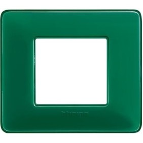 Placca Bticino Matix 2 posti Smeraldo AM4802CVS