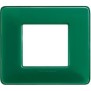 Placca Bticino Matix 2 posti Smeraldo AM4802CVS
