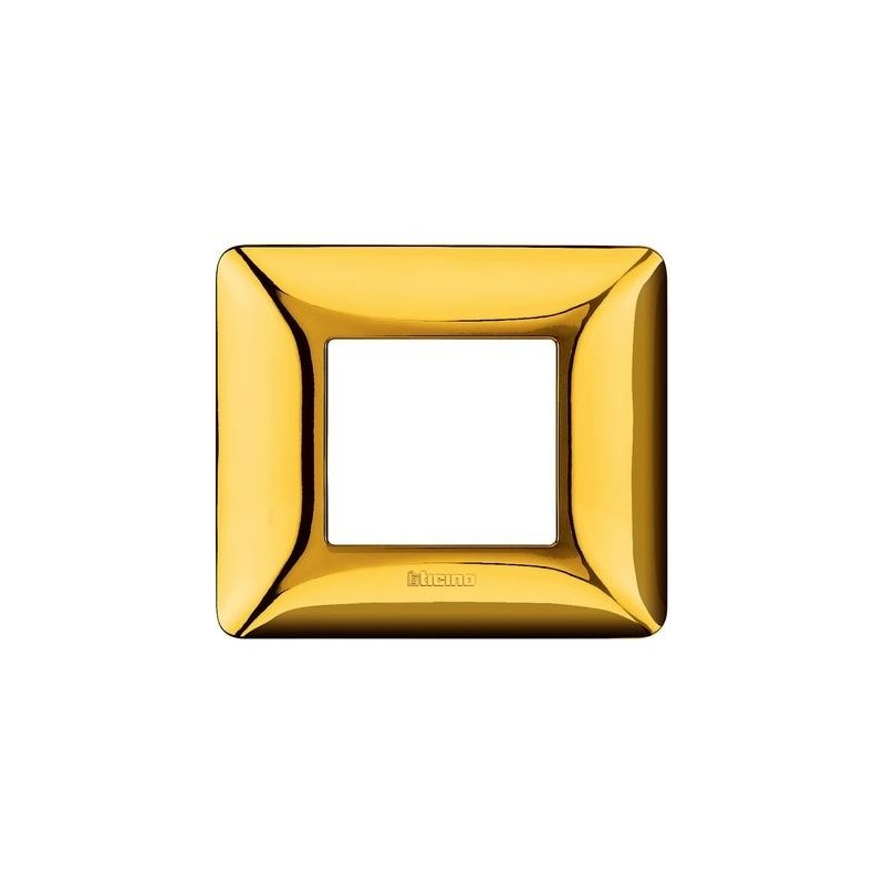 Placca Bticino Matix 2 posti Oro Lucido AM4802GOR