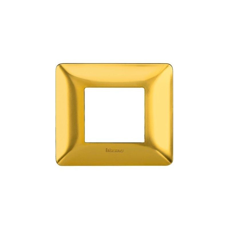 Placca Bticino Matix 2 posti Oro Satinato AM4802GOS