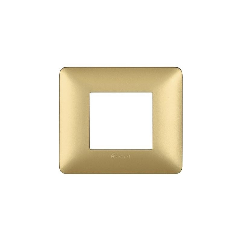 Placca Bticino Matix 2 posti Gold AM4802MGL