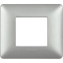 Placca Bticino Matix 2 posti Silver AM4802MSL